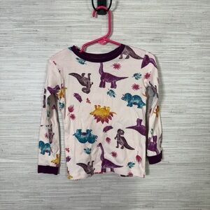Pink & Purple Dinosaur Burt’s Bees Kids Top